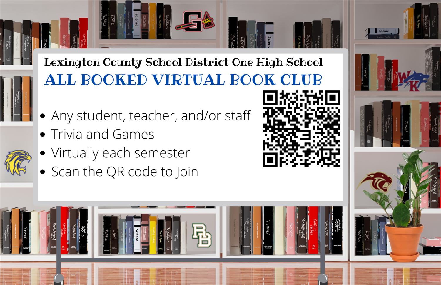 Virtual Book Club QR code